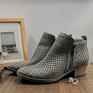 Lucky Brand Grey Suede Basel Bootie Size 7